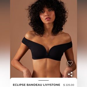 NWT Black - ECLIPSE BANDEAU LIVYSTONE bathing suit top